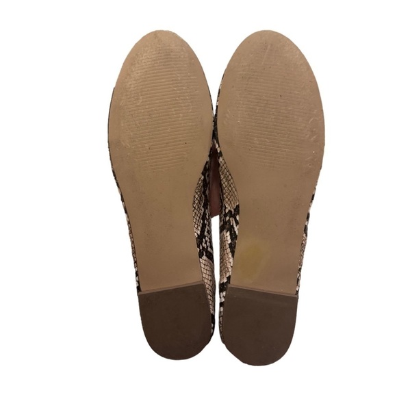 Nanette Lepore Haylie Snakeskin Slip On Ballet Flats Women’s Shoes 6.5 - Picture 7 of 7